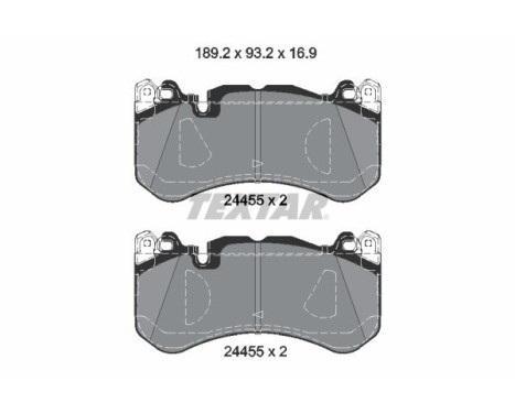 Brake pad set, disc brake 2445505 Textar