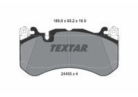 Brake pad set, disc brake 2445505 Textar