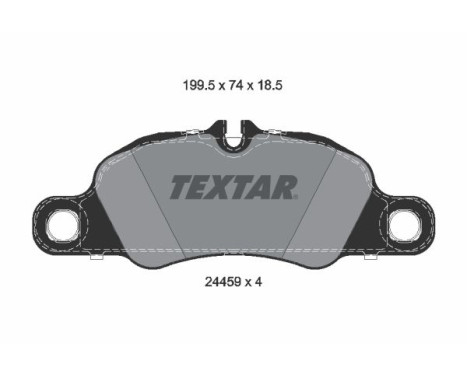 Brake pad set, disc brake 2445901 Textar
