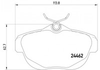Brake Pad Set, disc brake 2446201 Textar