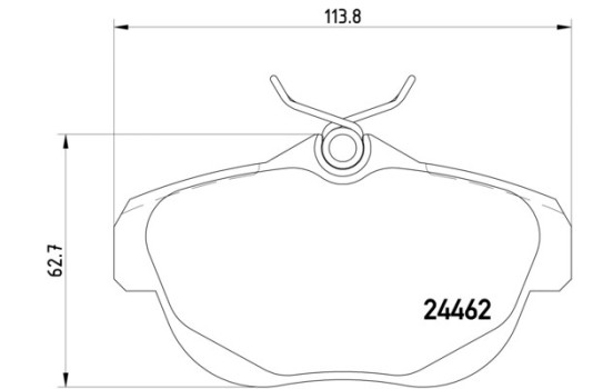 Brake Pad Set, disc brake 2446201 Textar