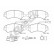 Brake pad set, disc brake 24467 00 653 20 Breck