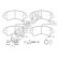 Brake pad set, disc brake 24467 00 703 20 Breck