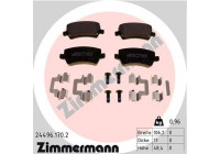 Brake Pad Set, disc brake 24496.170.2 Zimmermann