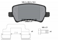 Brake Pad Set, disc brake 2449601 Textar
