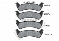 Brake Pad Set, disc brake 2450601 Textar
