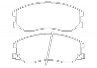 Brake Pad Set, disc brake 2451001 Textar