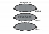 Brake Pad Set, disc brake 2452301 Textar