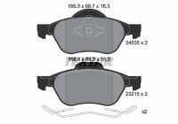 Brake Pad Set, disc brake 2453501 Textar