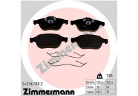 Brake Pad Set, disc brake 24536.180.2 Zimmermann