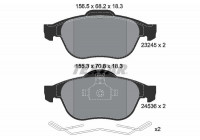 Brake Pad Set, disc brake 2453601 Textar