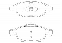 Brake Pad Set, disc brake 2453801 Textar