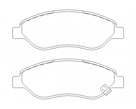 Brake Pad Set, disc brake 2455001 Textar