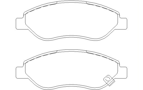 Brake Pad Set, disc brake 2455001 Textar