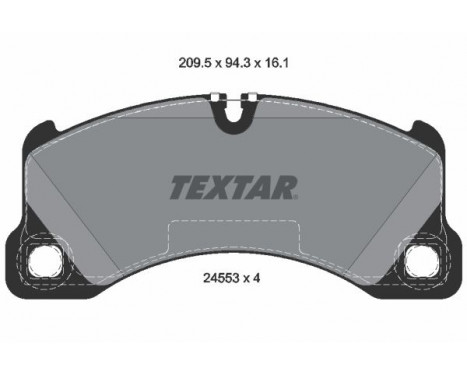 Brake Pad Set, disc brake 2455301 Textar, Image 2