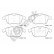 Brake pad set, disc brake 24557 00 701 00 Breck