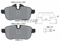 Brake Pad Set, disc brake 2455901 Textar