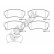 Brake pad set, disc brake 24582 00 701 10 Breck