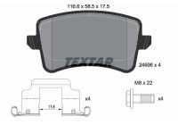 Brake Pad Set, disc brake 2460602 Textar