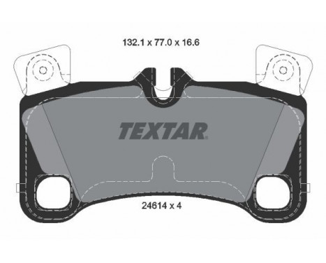 Brake Pad Set, disc brake 2461401 Textar, Image 2
