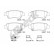 Brake pad set, disc brake 24635 00 704 00 Breck