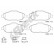 Brake pad set, disc brake 24660 00 701 00 Breck