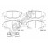 Brake pad set, disc brake 24668 00 701 00 Breck