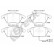 Brake pad set, disc brake 24696 00 701 10 Breck