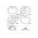 Brake pad set, disc brake 24704 00 554 00 Breck