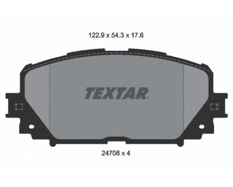 Brake Pad Set, disc brake 2470801 Textar