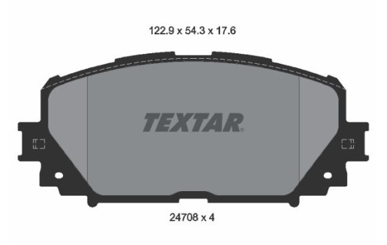 Brake Pad Set, disc brake 2470801 Textar