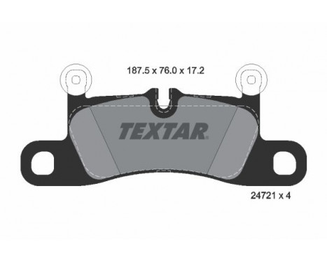 Brake Pad Set, disc brake 2472101 Textar