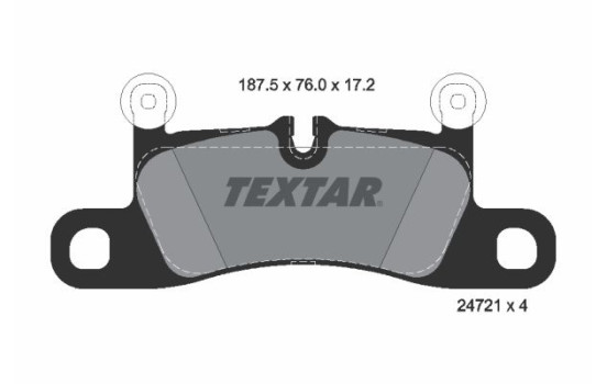 Brake Pad Set, disc brake 2472101 Textar