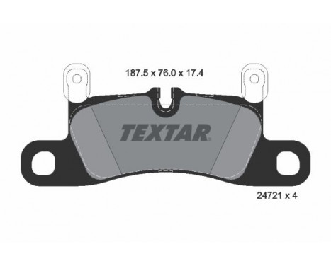 Brake Pad Set, disc brake 2472102 Textar, Image 2