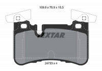 Brake Pad Set, disc brake 2473301 Textar
