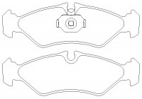 Brake Pad Set, disc brake 2473901 Textar