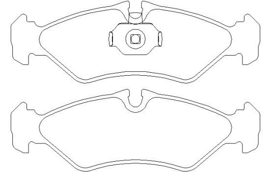 Brake Pad Set, disc brake 2473901 Textar