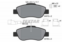 Brake Pad Set, disc brake 2476401 Textar