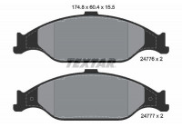 Brake Pad Set, disc brake 2477601 Textar