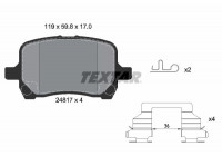 Brake Pad Set, disc brake 2481701 Textar