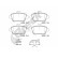 Brake pad set, disc brake 24848 00 704 00 Breck
