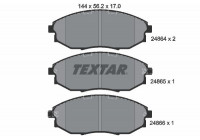 Brake Pad Set, disc brake 2486401 Textar