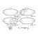 Brake pad set, disc brake 24869 00 701 00 Breck