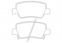 Brake Pad Set, disc brake 2488501 Textar