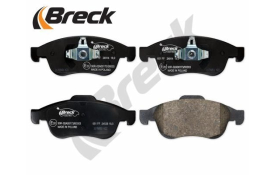 Brake pad set, disc brake 24914 00 651 00 Breck, Image 3