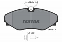 Brake Pad Set, disc brake 2497101 Textar