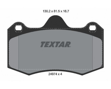 Brake Pad Set, disc brake 2497401 Textar