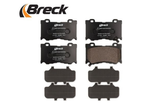 Brake pad set, disc brake 24994 00 551 00 Breck, Image 3