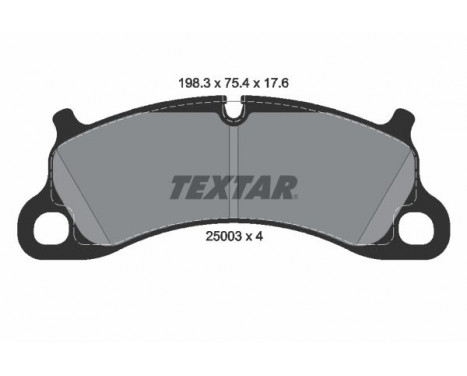 Brake Pad Set, disc brake 2500301 Textar, Image 2