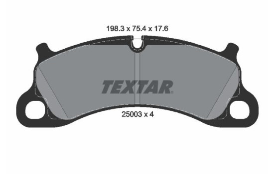 Brake Pad Set, disc brake 2500301 Textar, Image 2